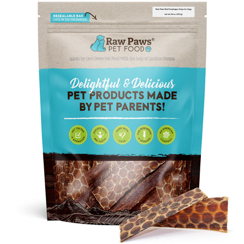 Beef Esophagus Strips for Dogs, 16 oz