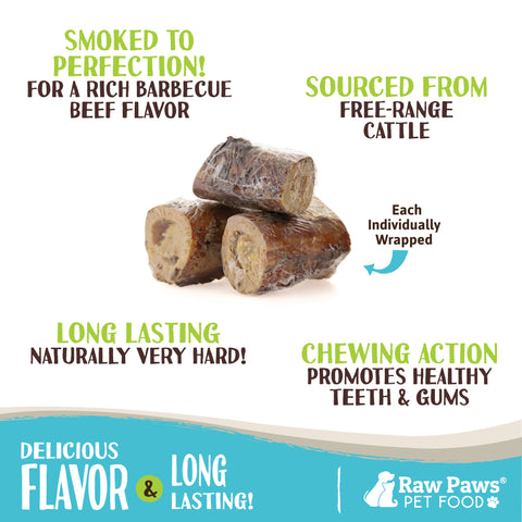 Smoked Beef Marrow Bones for Dogs - 3-inch, 8 ct