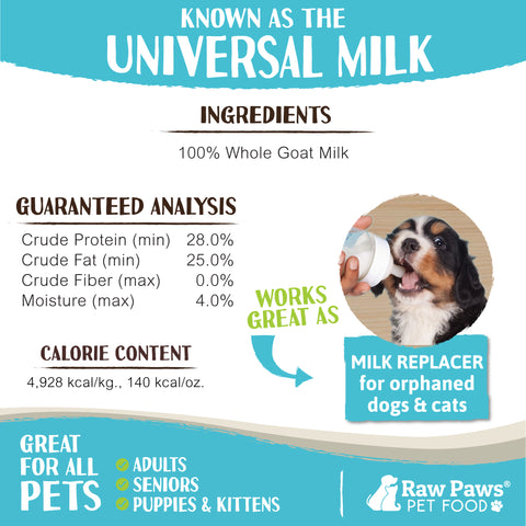 Goat Milk Supplement Powder for Dogs & Cats, 7 oz