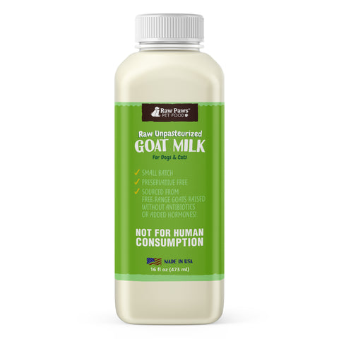 Raw Unpasteurized Goat Milk for Dogs & Cats, 16 fl oz