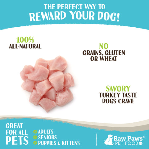 Turkey Breast Chunks for Dogs & Cats, 2 lbs