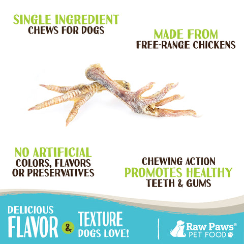 Chicken Feet for Dogs, 10 ct