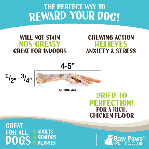 Chicken Feet for Dogs, 10 ct