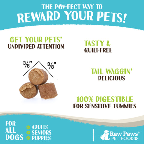 Grain-Free Training Treats for Dogs - Peanut Butter Recipe, 6 oz