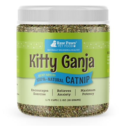 Kitty Ganja Natural Loose Leaf Catnip for Cats, 1 oz