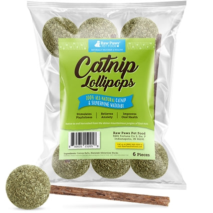 Natural Catnip Lollipop Cat Toy-fun & Interactive Toy For Cats – Raw 