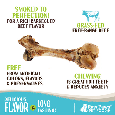 Monster Smoked Beef Femur Bones for Dogs, 1 ct