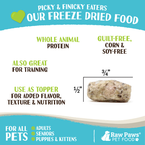 Freeze Dried Green Beef Tripe Pet Food for Dogs & Cats, 16 oz