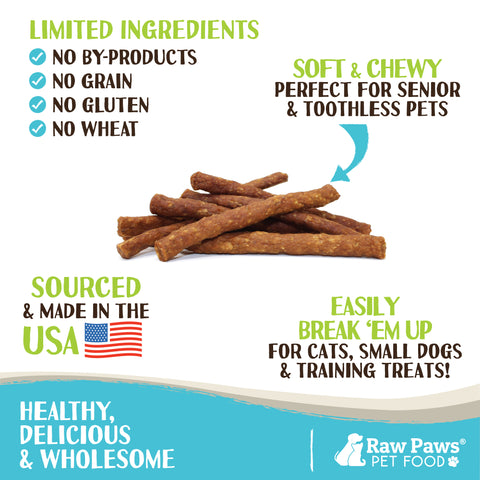 Grain-Free Soft Stick Treats for Dogs & Cats - Chicken Recipe, 6 oz