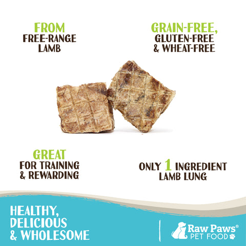 Lamb Lung Treats for Dogs, 8 oz