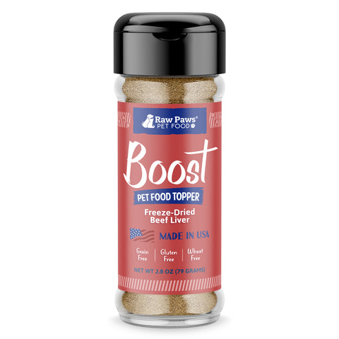 Boost Freeze Dried Beef Liver Pet Food Topper, 3.2 oz