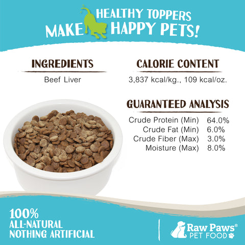 Boost Freeze Dried Beef Liver Pet Food Topper, 3.2 oz