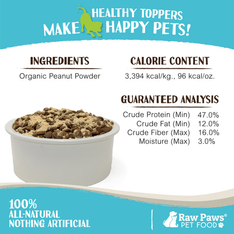 Boost Organic Peanut Powder Pet Food Topper, 3.2 oz