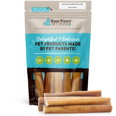 Jumbo Bully Sticks - 6-inch, 5 ct